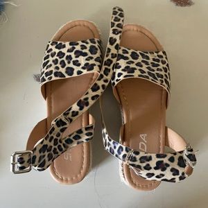 Soda Cheetah Espadrille Sandals